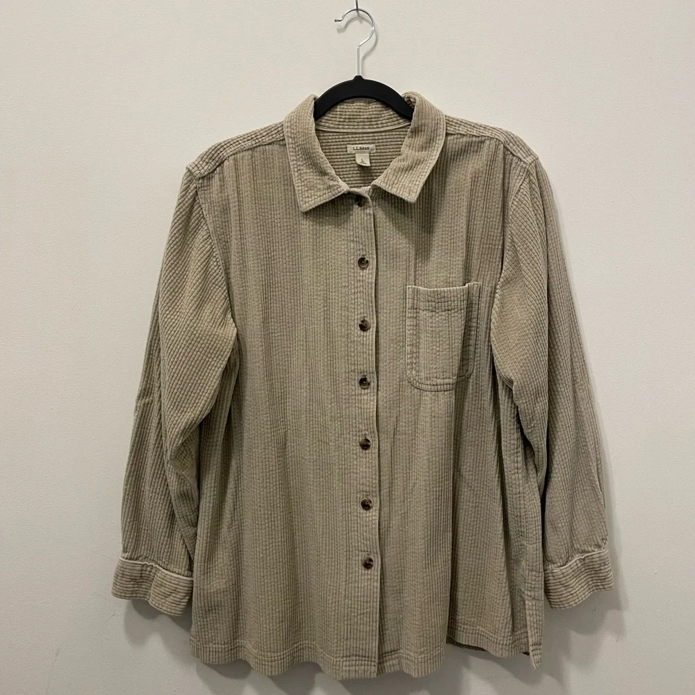 LL Bean Corduroy Shirt - Picture 1 of 6